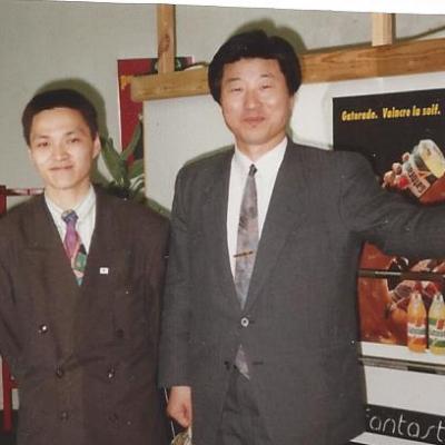 avec Beom Jhoo Lee (mon Maître, fondateur du Taekwondo et Tangsoodo Belge)