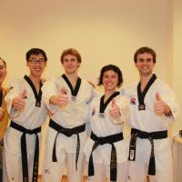 Maitre Kim, Maitre Park, Raphaël, Joëlle et Tom