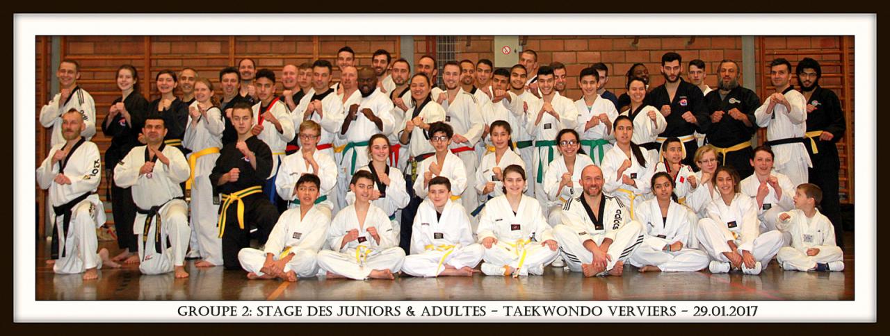 Stage Verviers - 29.01.2017 - groupe des Juniors & Adultes