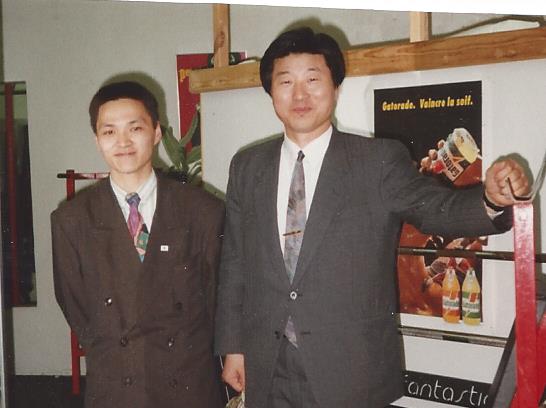 avec Beom Jhoo Lee (mon Maître, fondateur du Taekwondo et Tangsoodo Belge)